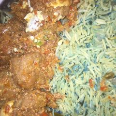 A picture of Biryani rice.