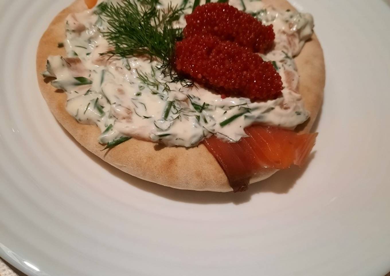 Tartine au saumon fumé