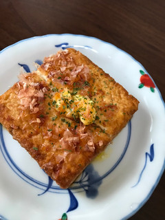 A picture of Atsuage steak 😊.