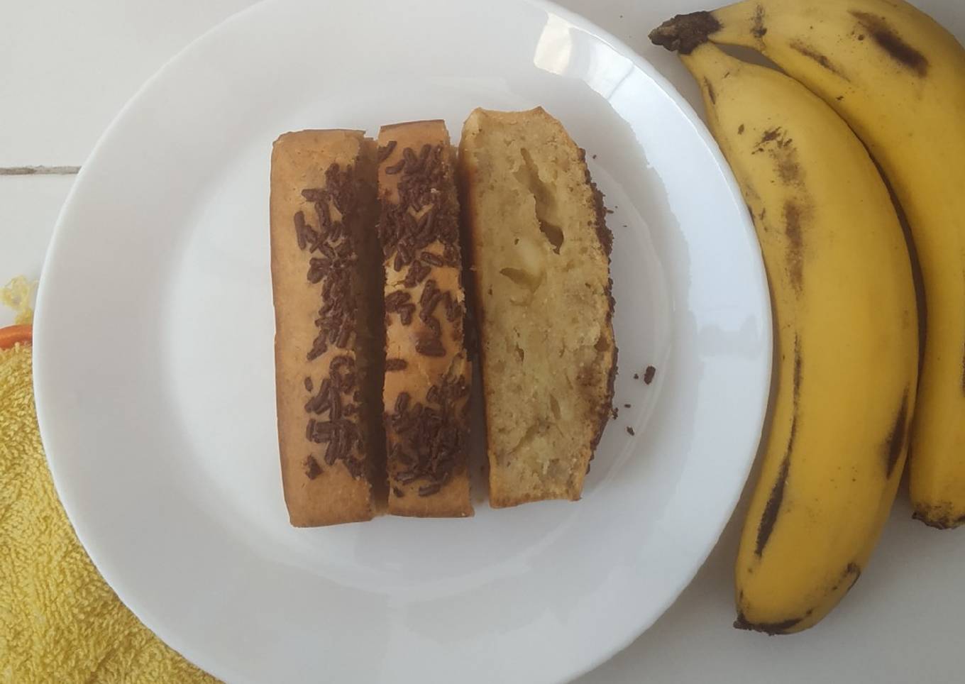 Cake pisang keju takaran sendok
