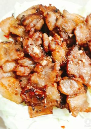 Hình của món Thịt ba chỉ nướng kiểu Hàn Quốc.