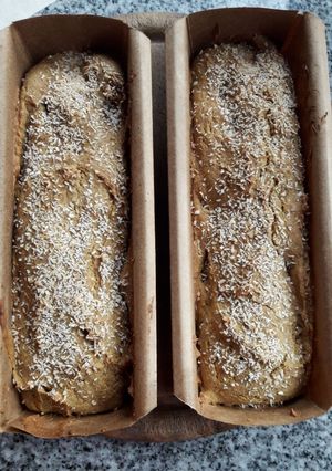 Una foto de Budín integral de calabaza y nueces