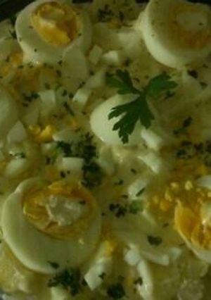 Una foto de Papas con alioli