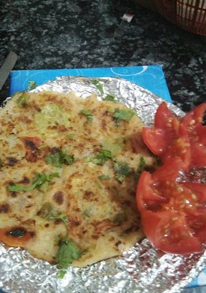 A picture of Veg Uttapam (south dish).