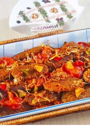 عکسی از دستور شامی کباب