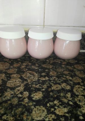 Una foto de Petit suise de fresa