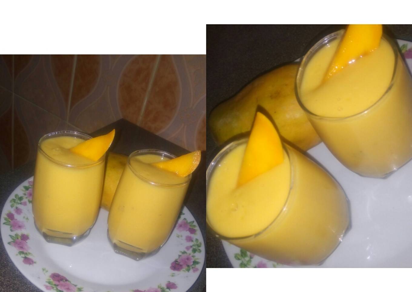 Mango banana smoothie