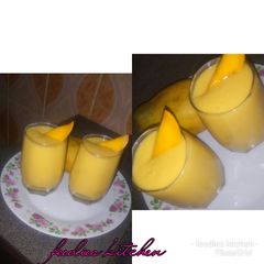 A picture of Mango banana smoothie.