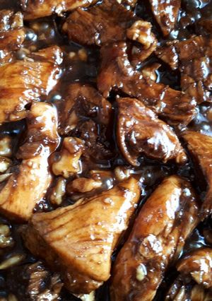 Una foto de Pollo rum&coke