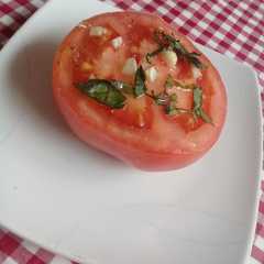 Una foto de Tomates asados al horno