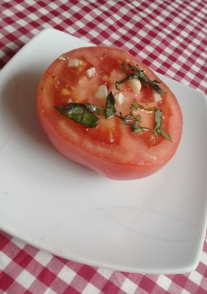 Una foto de Tomates asados al horno
