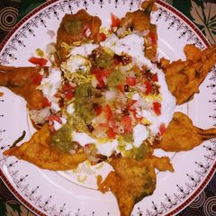 A picture of Spinach fritters chat.