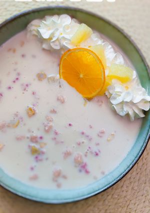 Főzés Nélküli Görög Gyümölcsleves Ananásszal recept fotója