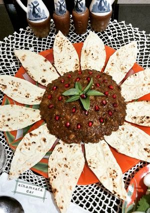 عکسی از دستور بابا گانوش یا بابا غنوج الهام پز