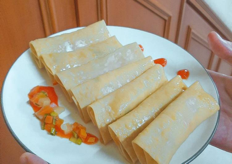 Tutorial Lengkap Mempersiapkan Lumpia Pangsit isi Tahu, Wortel, dan