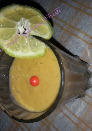 A picture of Mango-banana smoothie# season ingredients contest #.