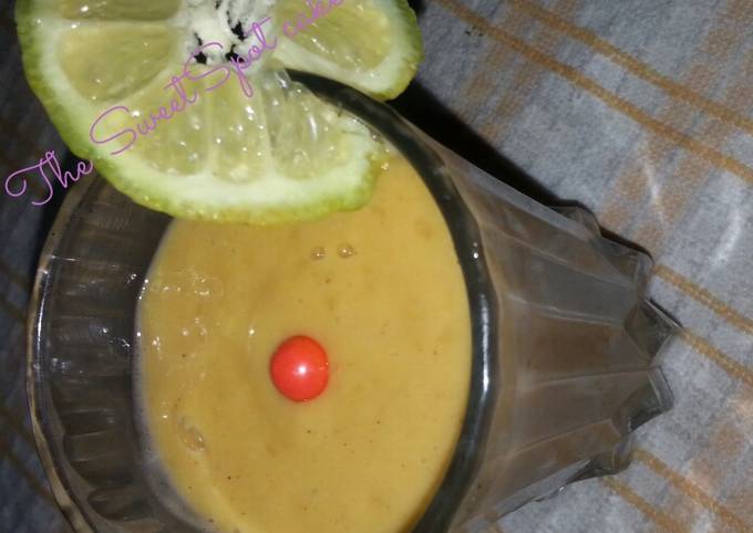 Mango-banana smoothie# season ingredients contest #