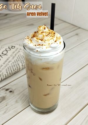 Foto resep Es Teh Susu Aren Velvet