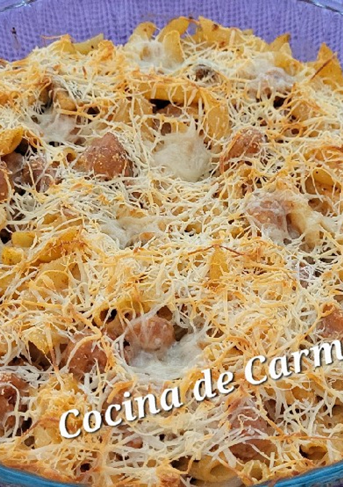 Una foto de Macarrones del huerto y la granja
