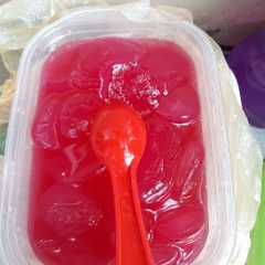 A picture of Manisan kolang kaling simple dan lembut.