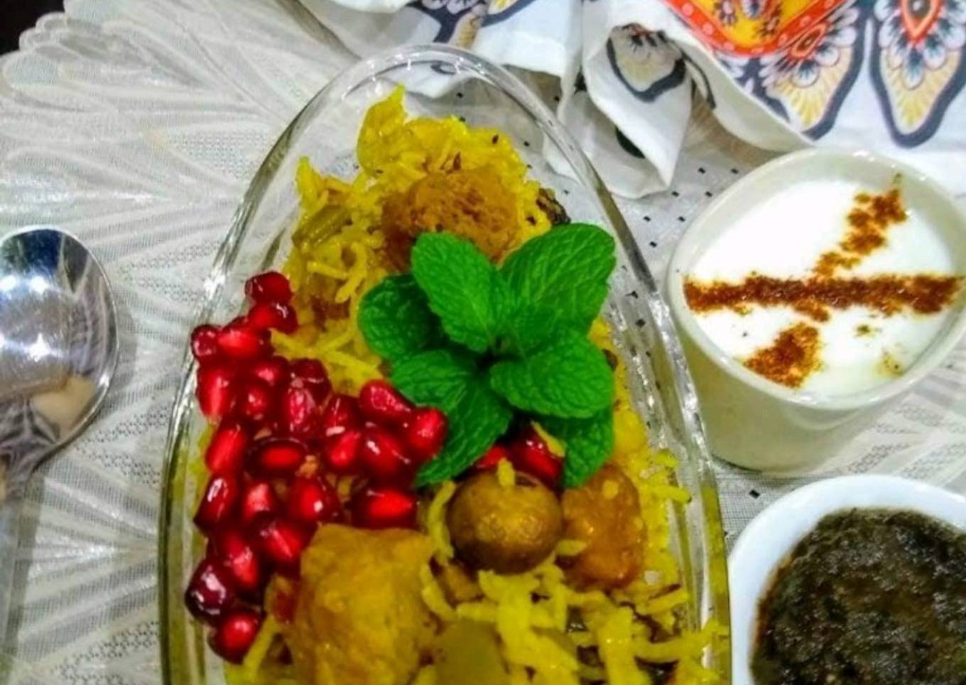 Recipe of Ultimate Mushrooms and Soya Biryani with veggies