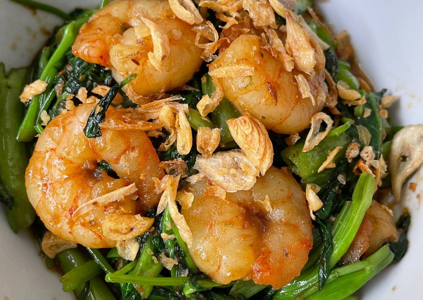 Cah Kangkung Udang Pedas #MasakTanpaMicin