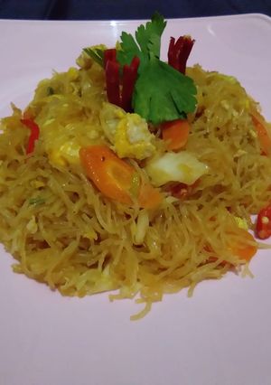 Foto resep Bihun goreng+telur orak arik
