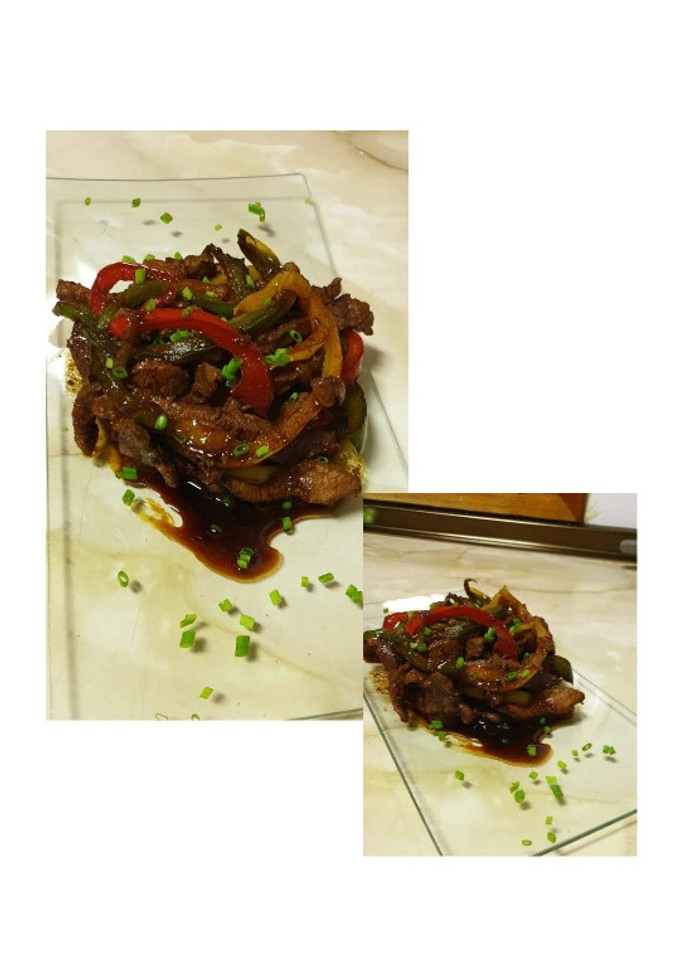 Una foto de Carne salteada