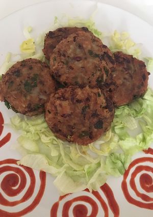 A picture of Kidney beans patties.