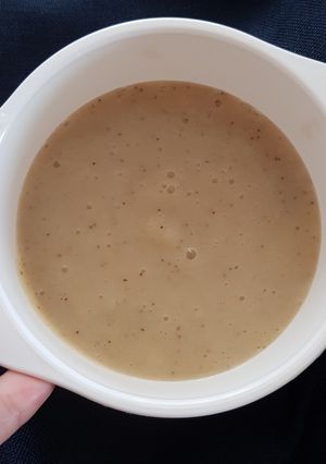 Foto resep MPASI 6 bulan bubur buah pisang & apel