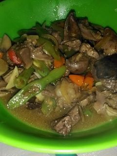 Foto resep Oseng ati ampela buncis