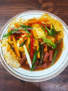 Foto resep Telur Sosis Asam Manis
