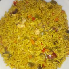 A picture of Oven baked fried rice.