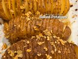 Crispy Garlic Butter Baked Potatoes