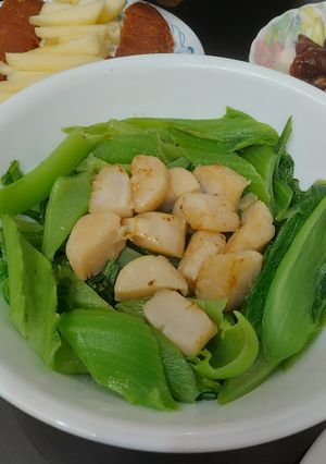 干貝煮芥菜 的食譜成品照片