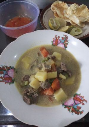 Foto resep Soto Daging Kuah Susu