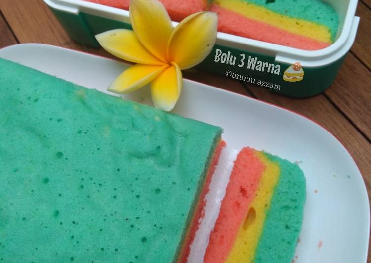 Resep Bolu 3 Warna, Bikin Ngiler