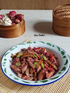 Foto resep Cumi Asin Pete Tempe Kecombrang