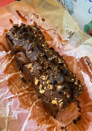 Une photo de Banane bread au chocolat
