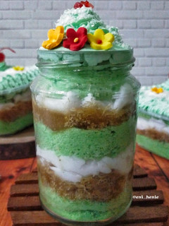 Foto resep 519. Dessert Box & Dessert In Jar Unti Kelapa Tanpa Terigu dengan Cream Ekonomis