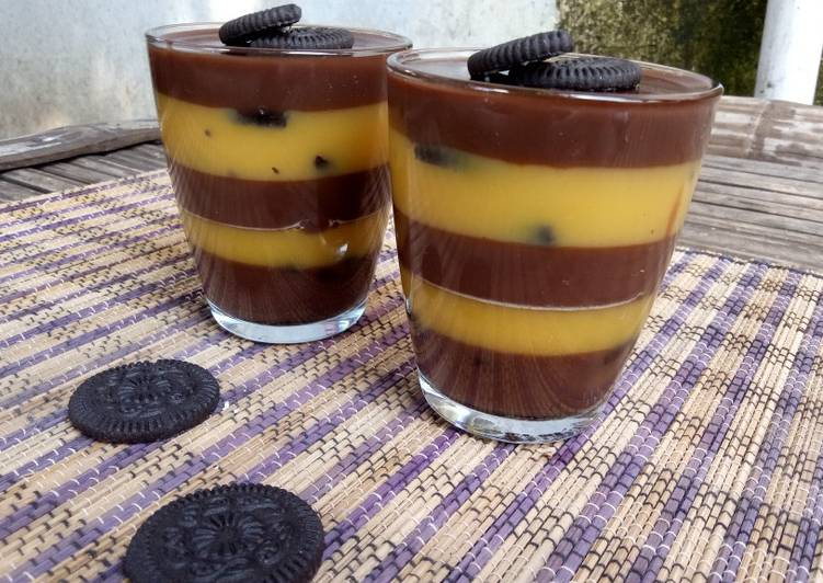 Resep Puding cokelat jeruk Anti Gagal