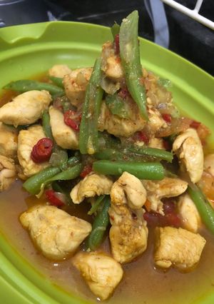Foto resep Ayam Buncis Asam Pedas