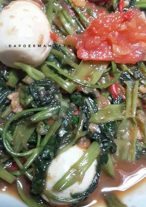 Foto resep Tumis kangkung telor puyuh simpel