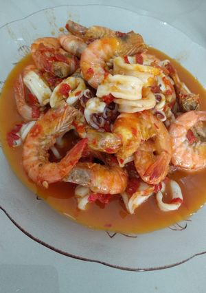 Foto resep Udang sambal cumi