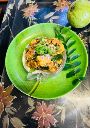 A picture of Red Guava Sabji, Jain recipe,No more spices,and quick recipe,Lunch or Dinner.