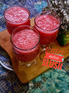 A picture of Water melon slush.