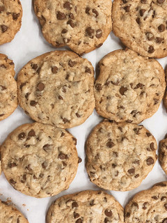 Una foto de Chocolate chip cookies