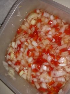 Una foto de Mí salsa criolla