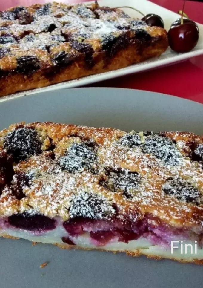 Una foto de Tarta de cerezas