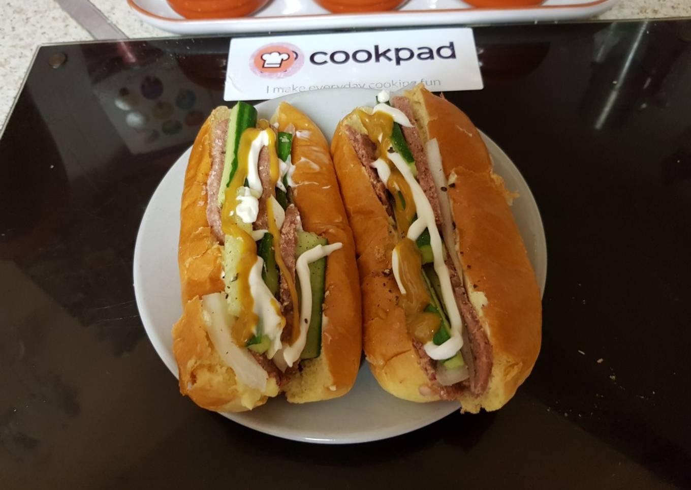 My Hot Dog Bun Sandwich.🙄